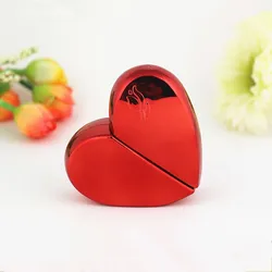 Hot Selling Wholesale Available Different Colors 25ml Heart Shaped Perfume Empty Bottles Portable Sweet Mini Perfume Bottle