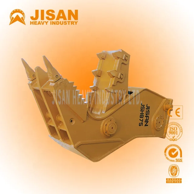 jisan hardox crusher shear attachments for hydraulic excavators demolition pulverizer