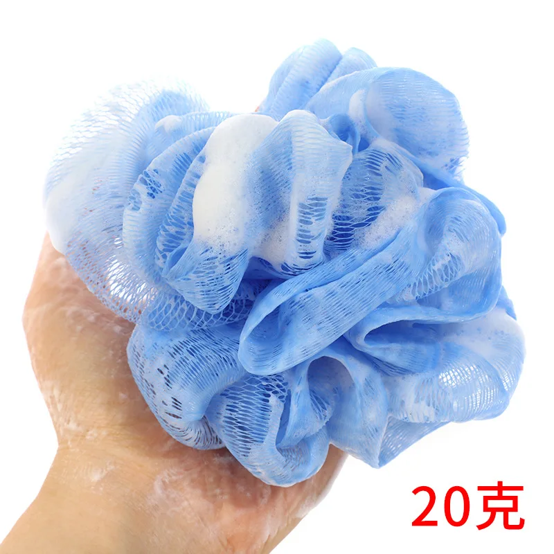 Wholesale 20g bulk color mixing random hair high quality bath ball rub bubble ball for personal cleaning of men and women