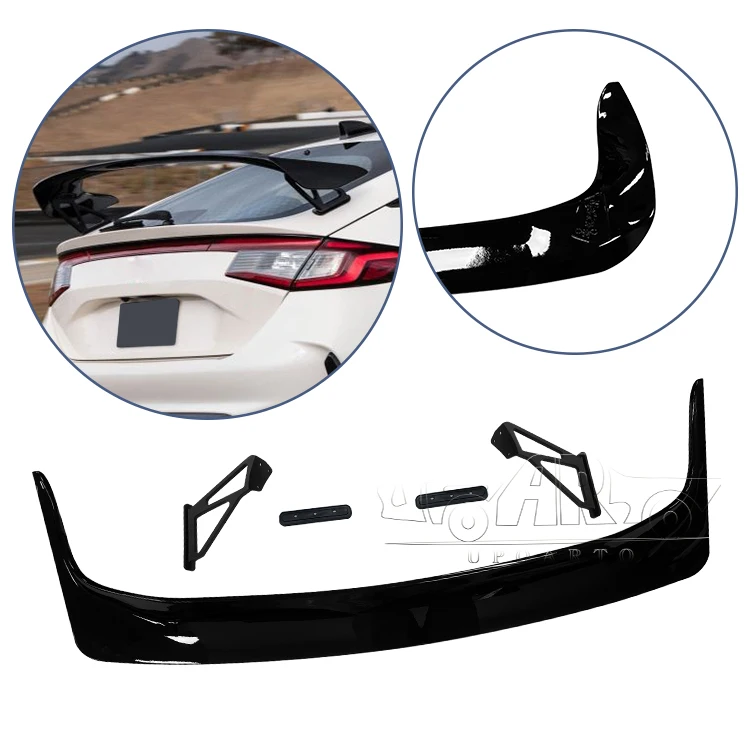 2023 New Released Auto Accessories ABS Carbon Fiber Type R Style Rear Trunk Spoiler Wing For Honda Civic Hatchback 11th Gen 2022