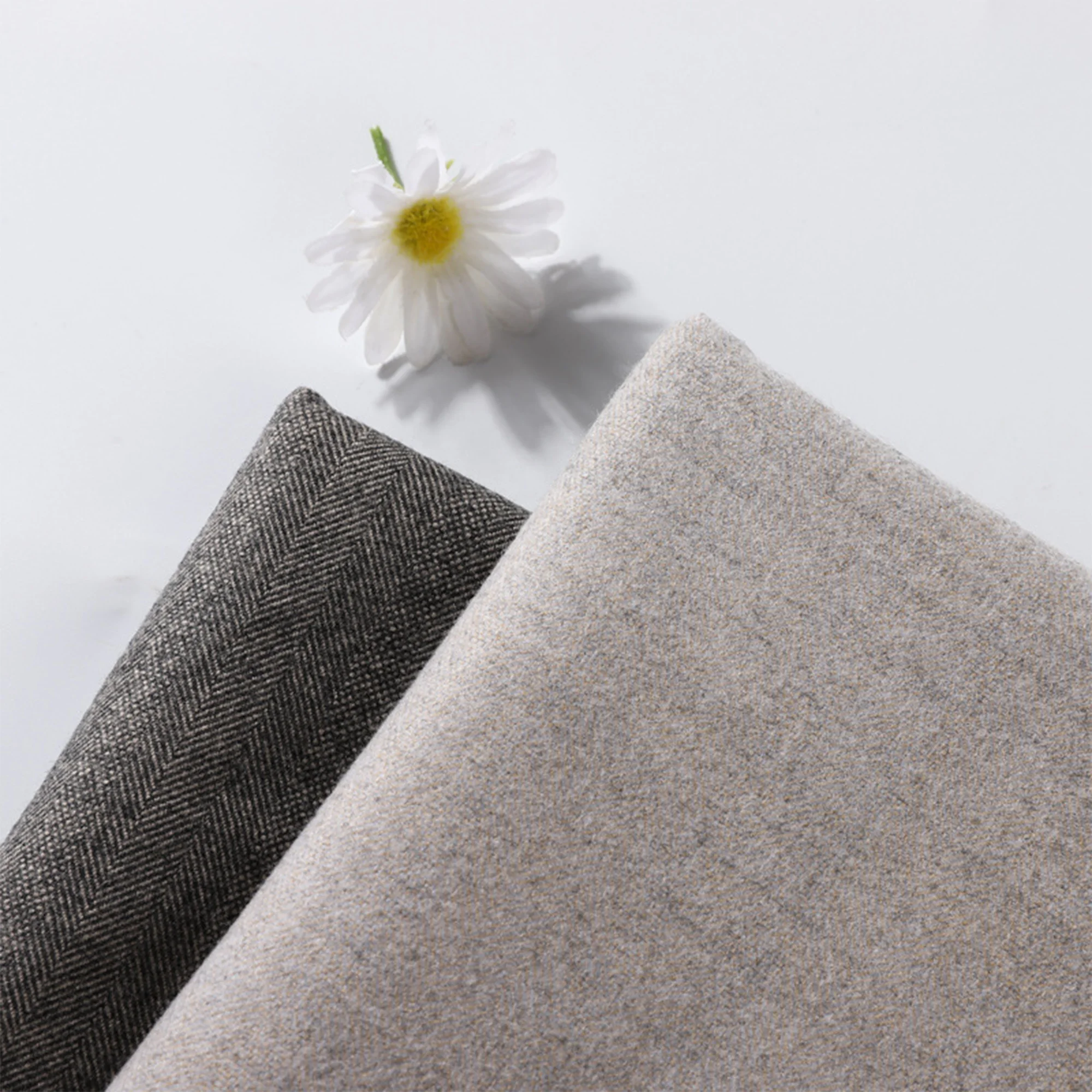 TRSP High Quality Wholesale 72%poly 26%rayon 2%SP 380GSM Brushed Suiting Fabric For Women And Men