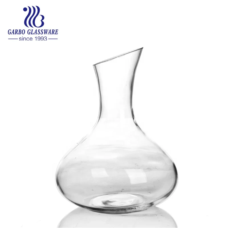 Flat Mouth Blowing Wine Decanter Europe 1500ml Home bar Use glassware Wine Serving Glass Whisky Decanter OEM Design Decanter