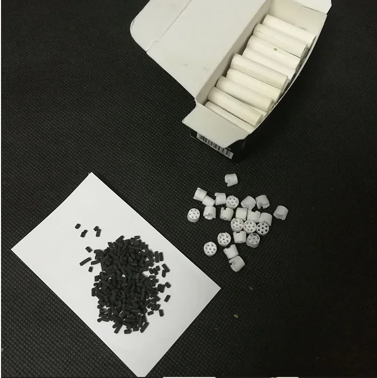 
HUAWEN High Quality ODM&OEM Charcoal Filters Ceramic tip smoke fitters 6MM 7mm Charcoal Carbon Filters for smoking Pipe 