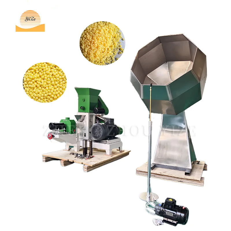 Corn Expanded Extruder Puffing Machine Seasoning Machine Rice Corn Flakes Extruded Popcorn Corn Extruder Other Snack Machine