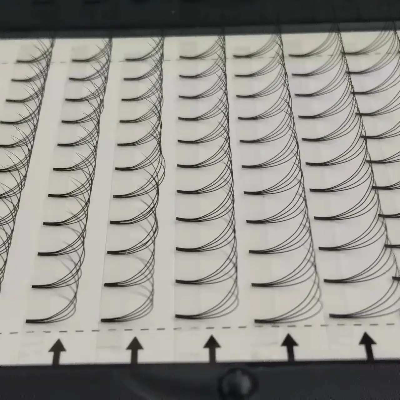 3d 4d 5d 6d 10d short stem pre made fan eyelashes heat bonded volume eyelash extension with 0.05 0.07 0.10 mm