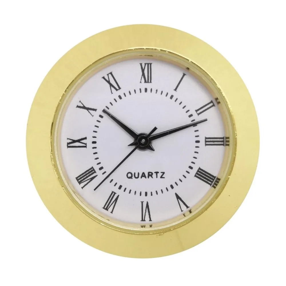 
37mm small clock alloy metal bezel quartz clock movement for souvenir clock 