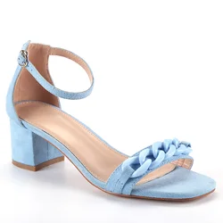 Hot Sale High Heel Sandals Designer 5.5 CM High Heel  With Fashionable Wedges Sandals  Velvet