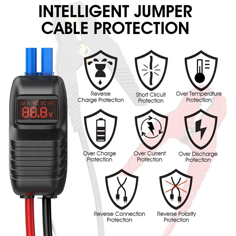 DBPOWER дизельный аккумулятор фонарик 12V Power Bank портативный автомобильный скачок