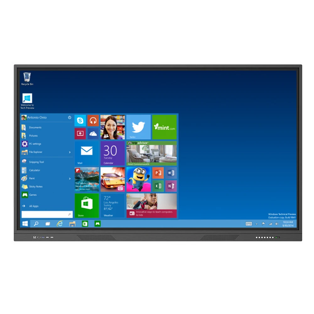 Hot Sell 65 Inch Meeting Smart interactive Screen All In One Whiteboard Interactive Lcd Screen Display for school