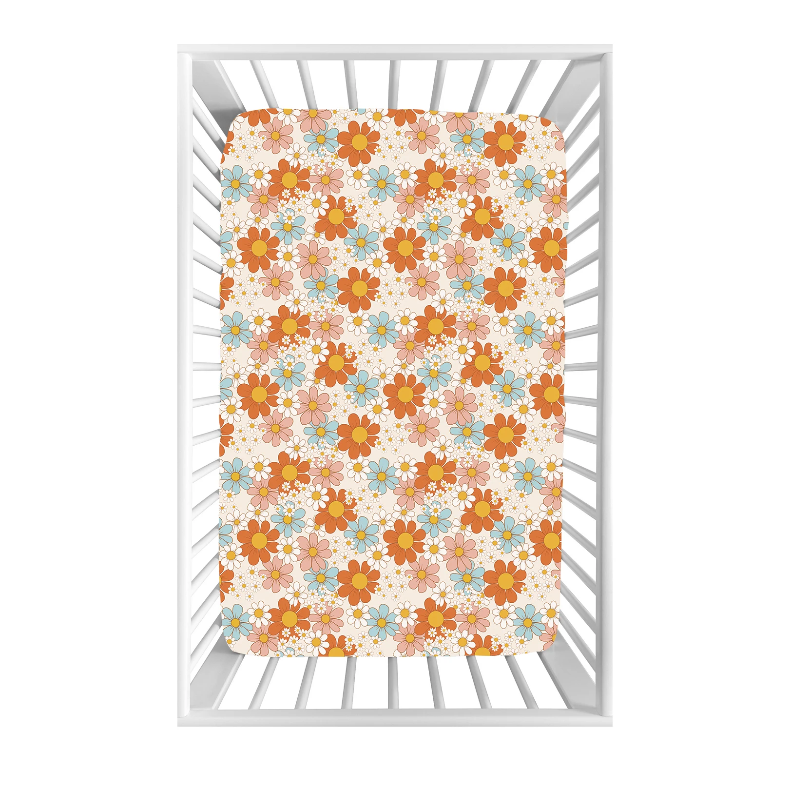 Qingli OEM Checkered Baby Crib Sheets Custom Soft Bamboo Baby Bedding Swaddle Blanket For Baby