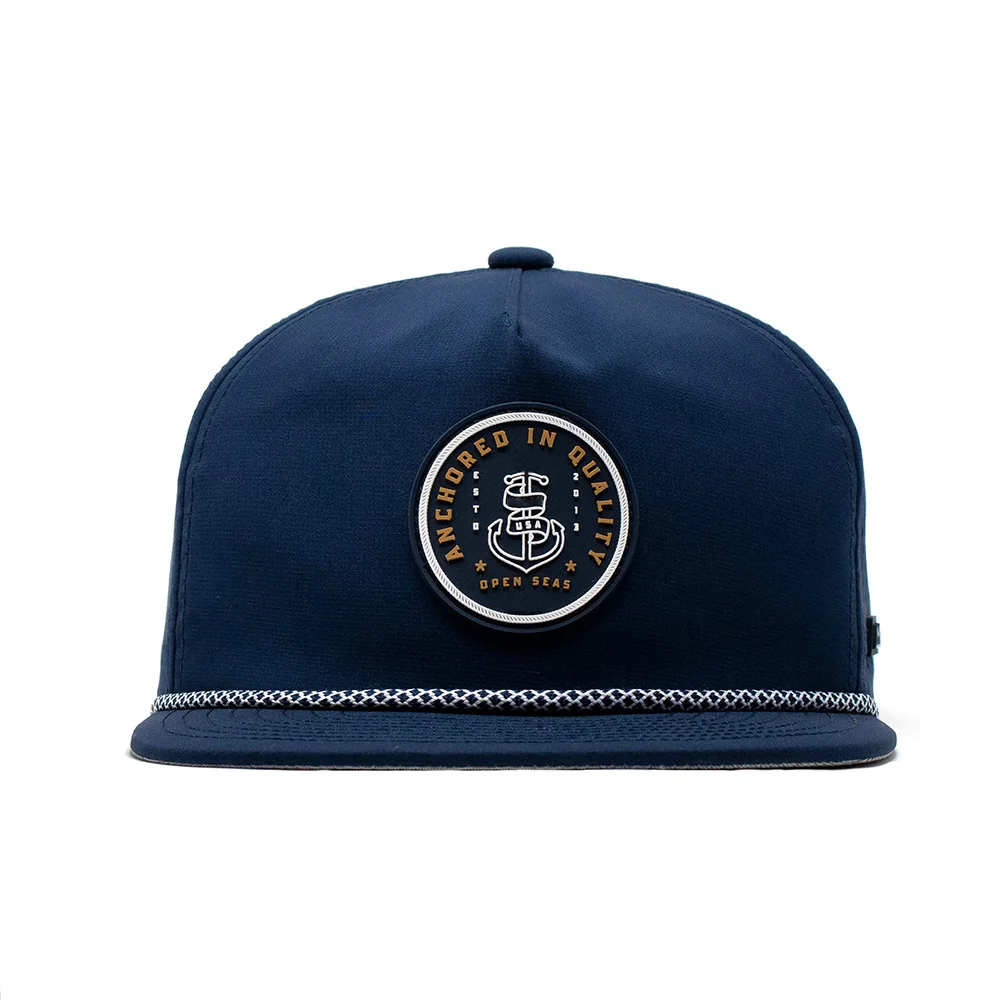 Custom 5 Panel High Quality Men White Quick Dry Embroidery Logo Curved Brim Sport Baseball Cap,Adult Polyester Rope Dad Hat