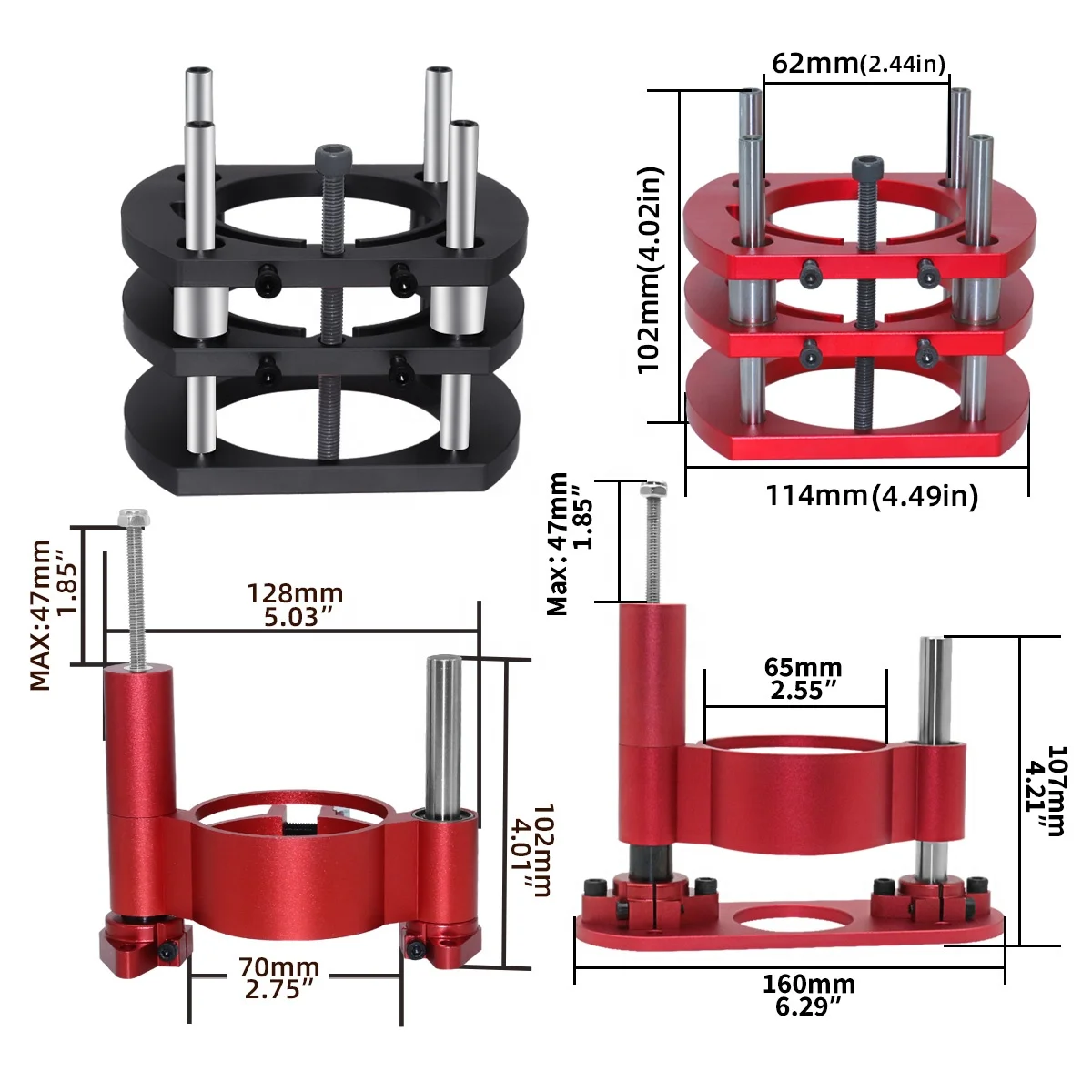 1-3 generations Plate Lift Base for Router Lift for 65mm Diameter Motors Wood Router Working Benches DIY Tools Woodworking Tool