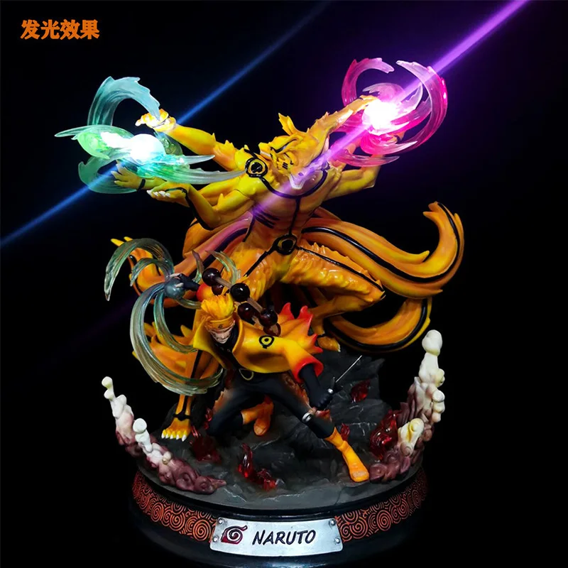 XR Top Selling New Style Japanese Anime Figures 14' High Quality Uzumaki Narutos With Light PVC Action Figures for Collection