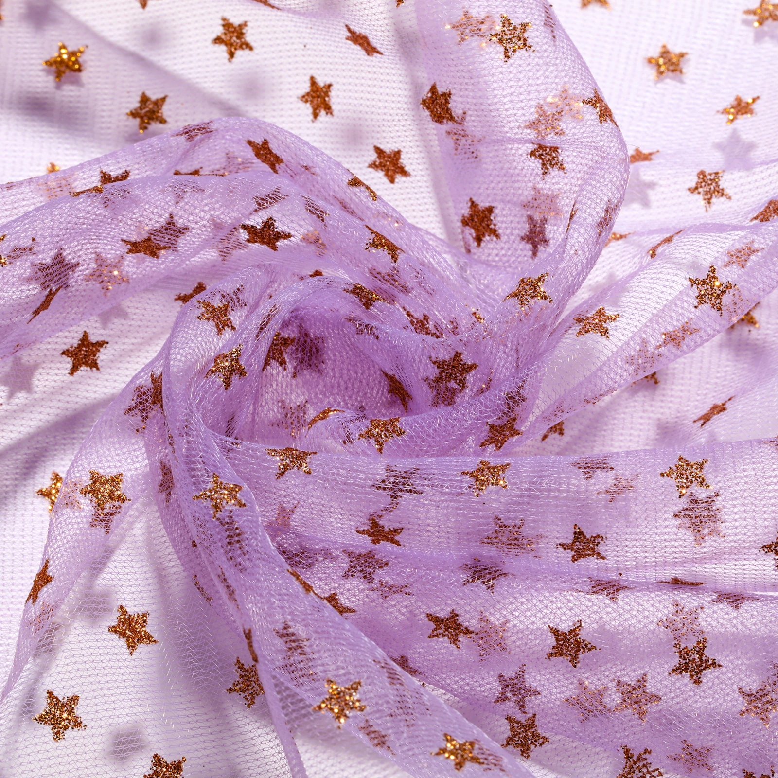 Шестиугольная звезда, трикотажная бронзовая ткань Wansheng для сценического костюма, ткань для игрушек, декоративные Полиэстеровые ткани