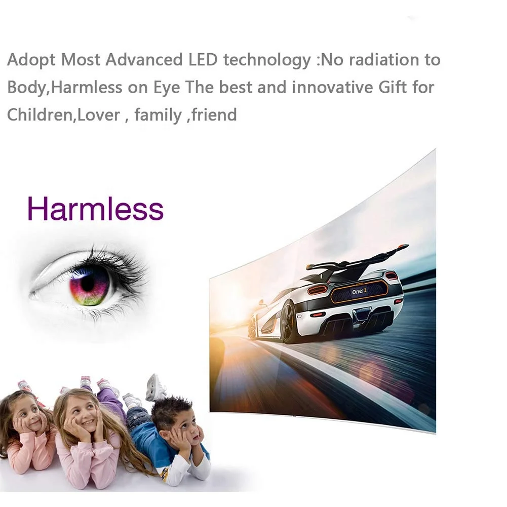  Новый Популярный светодиодный мини-проектор Uhappy U90 800x480 лм домашний кинотеатр проектор с дистанционным управлением USB/ VGA/ SD/AV/