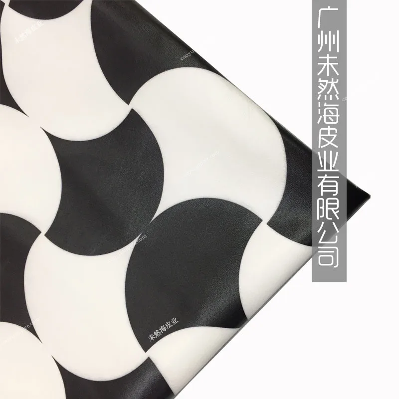 First Layer Cowhide Printing Ginkgo Leaf Pattern 3D Effect Thin Clothing Genuine Leather