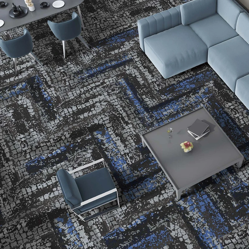 2023 Floor Tiles Eco Carpet Grey Carpet Tiles 25*100 Cm Carpet Tiles With Modern