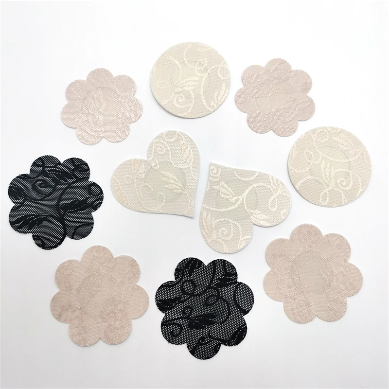 Factory Customization Sexy Nipple Cover Disposable Nipple Sticker polyester Nipple Pasties