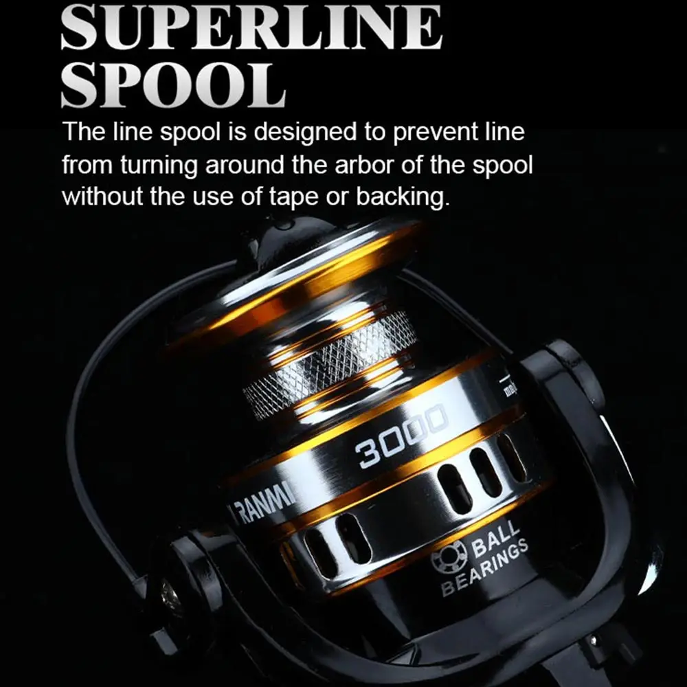 Honoreal BK Series 5.2:1 2000 3000 4000 5000 6000 7000 Freshwater Fishing Aluminum Spinning Fishing Reel