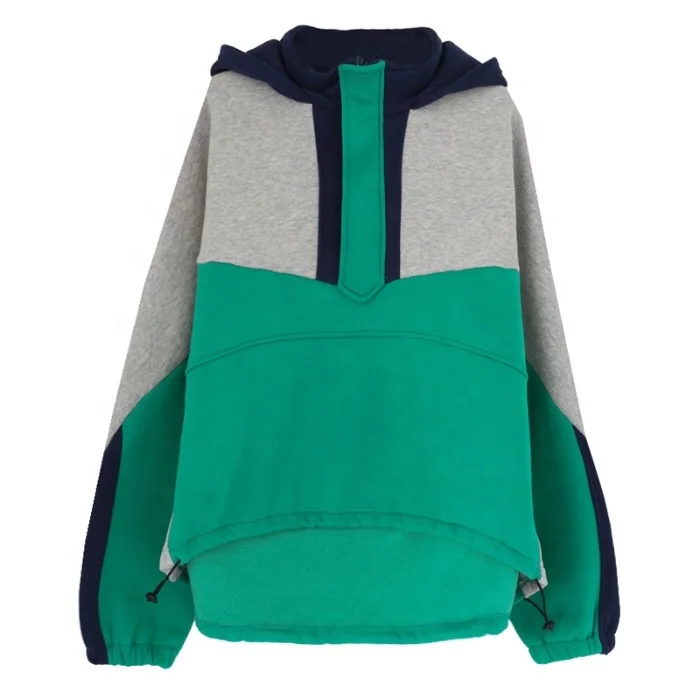 
Оригинальный дизайн, Повседневная Толстовка Оверсайз с цветными блоками 