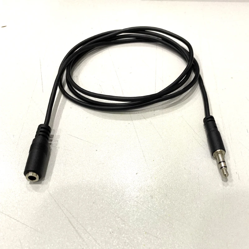 Audio Auxiliary Stereo Extension Audio Cable 3.5mm Stereo Jack Male to Female Jack Cord for Phones Headphones Speakers MP3