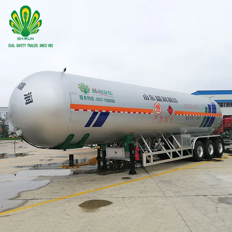 Manufacturer and factory supply 61.9 cbm propylene transport tanker LPG tank trailer