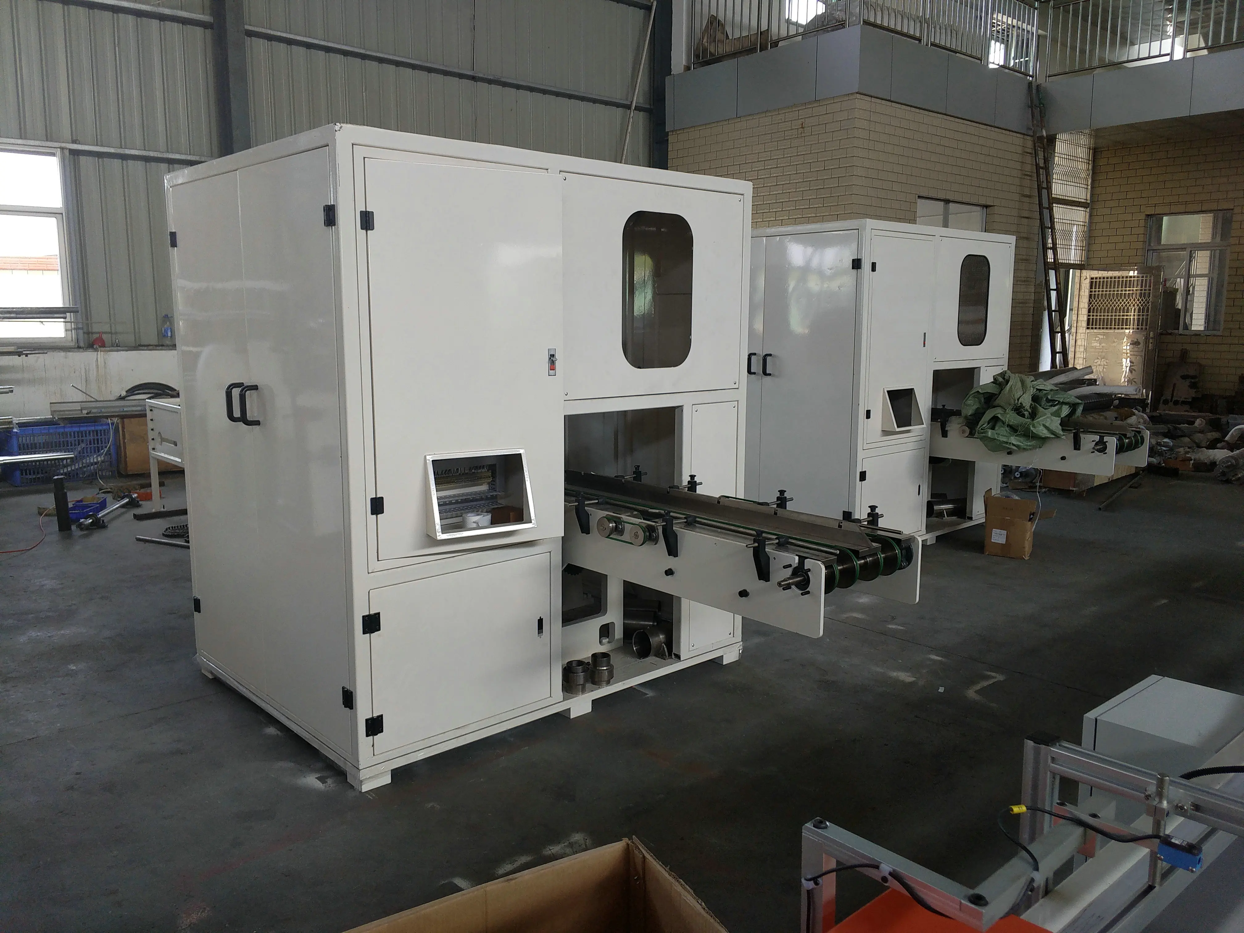Double channel good quality hot sale toilet tissue paper cutting machine