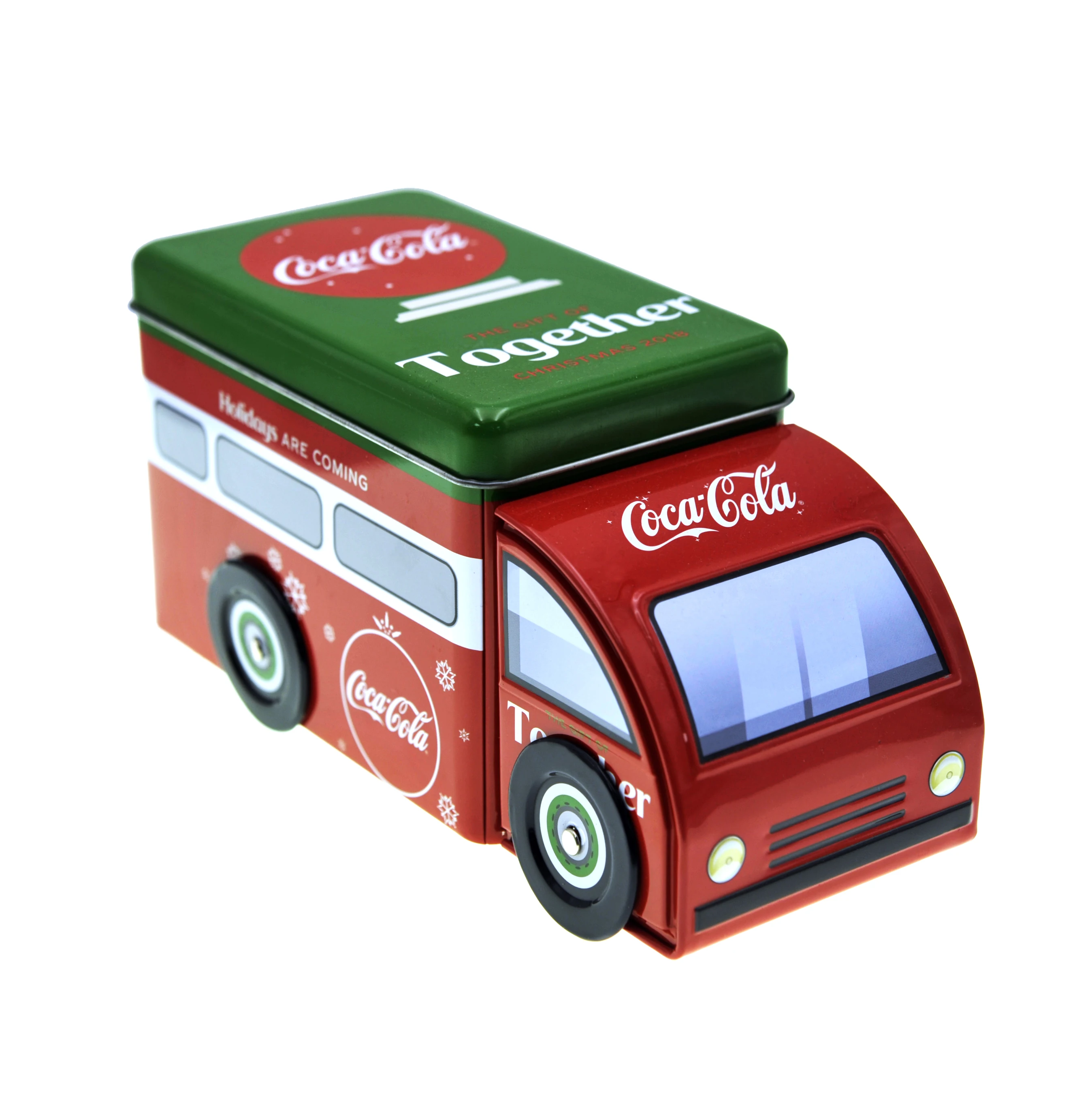 Cute Food Grade Car Shape Tin Box For Sweets Packing Truck Tin Can Printing Customized