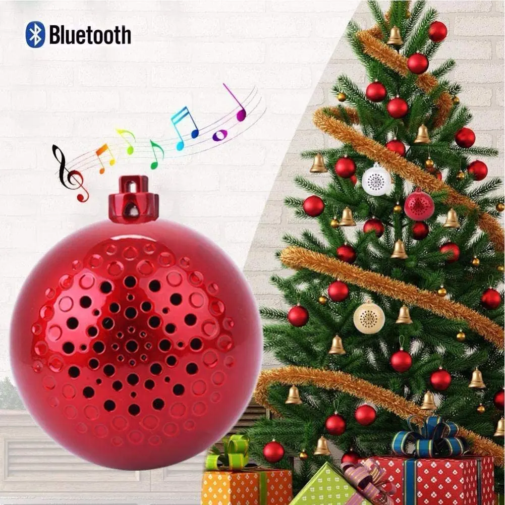 Christmas Ball Speaker Wireless BT Speaker 8 Christmas Songs Blue tooth Speaker Gifts Items