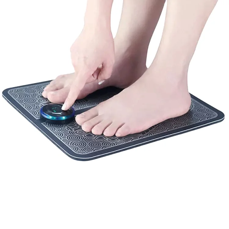 Blood circulation high frequency speed vibrating foot feet shiatsu treatment massager pad mat for feet circulation long sitter