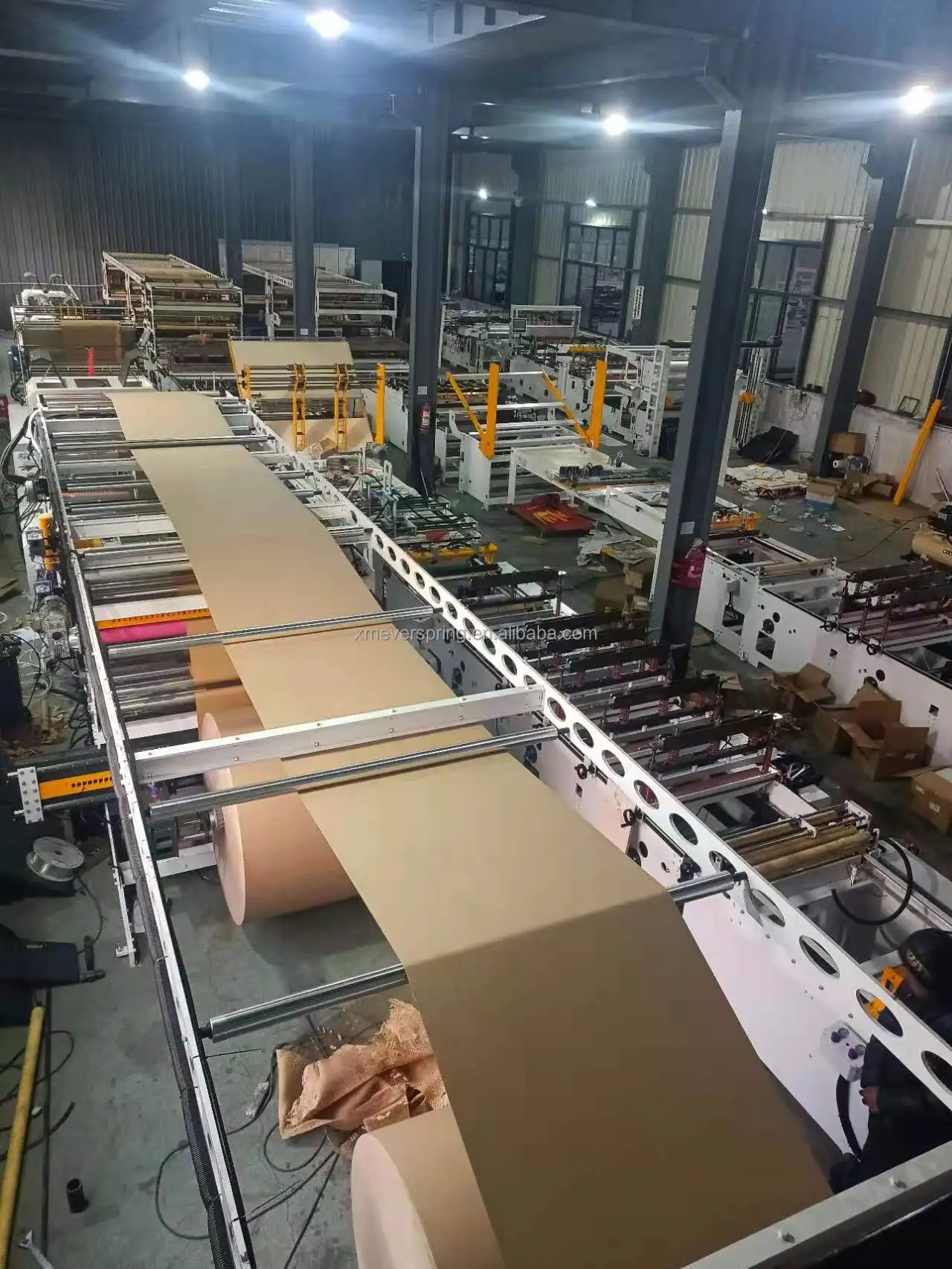 Kraft honeycomb paper mailer envelope bag machine conversation production line manufacturer
