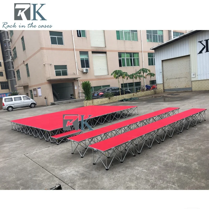 Choir events stage for churches with folding riser quick install stage