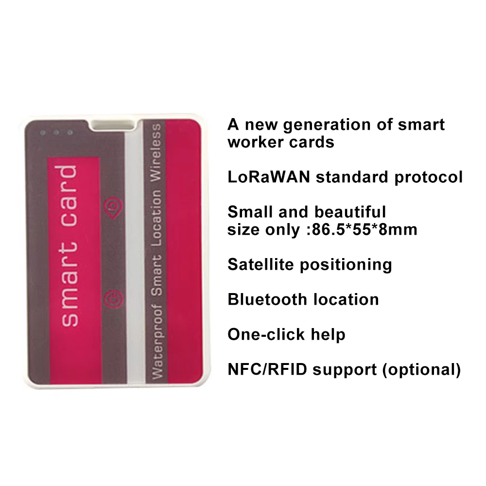 esp32/lora card 2024 Lora locator work card Intelligent NFC work card one key SOS alarm GPS tracker Original factory R & D