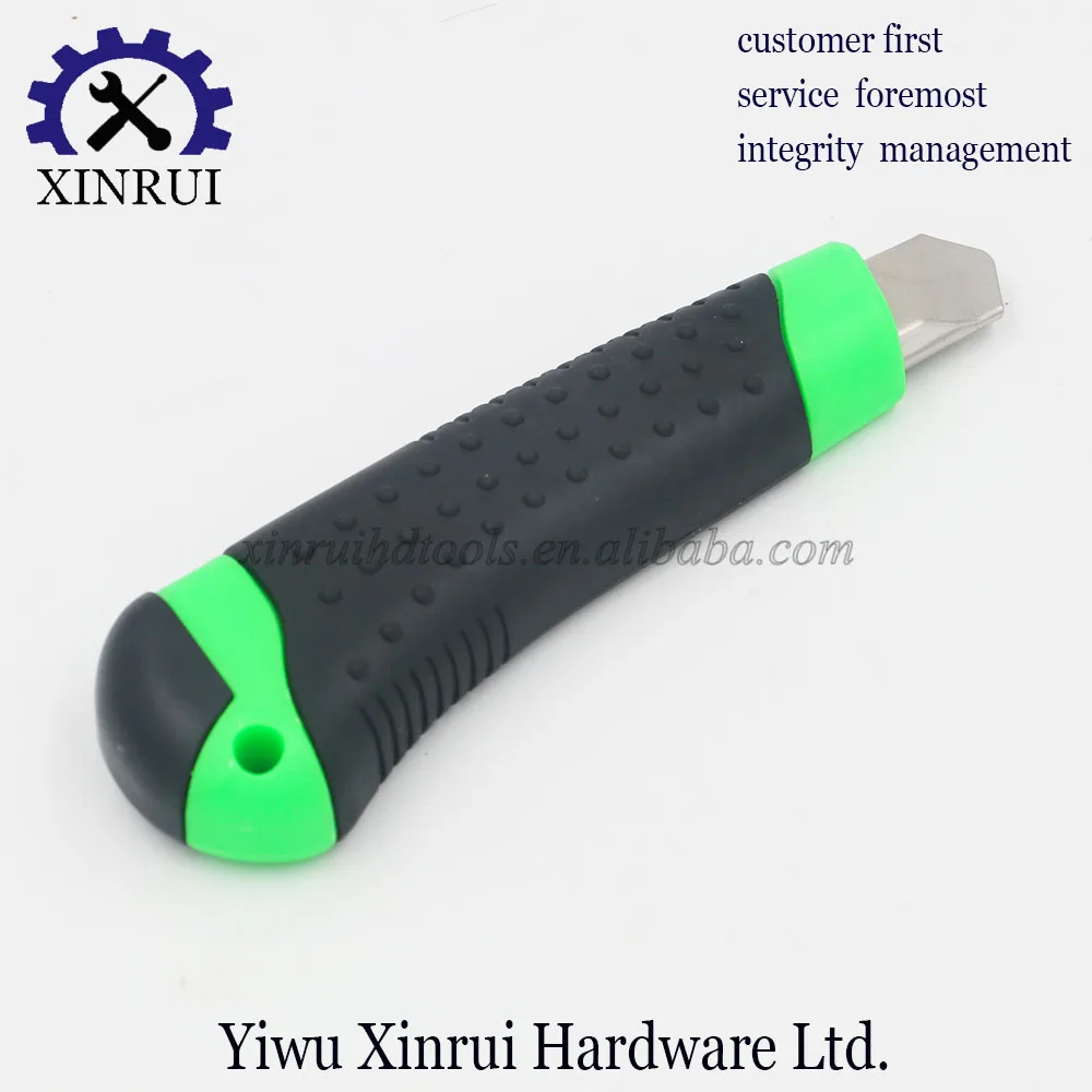 New Office Art Knife with 3 Extra  PCS Blade Plastic Handle Utility Knife