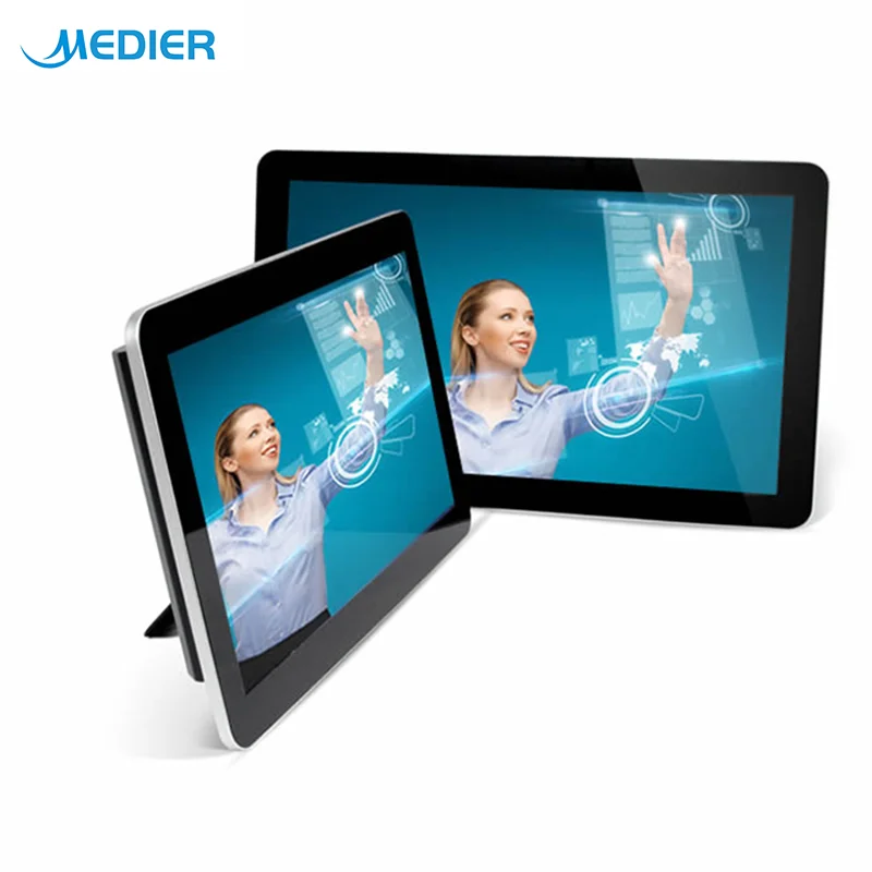 Medier 21.5 inch  aluminium alloy Open Frame flat touch screen Resistive touch screen industrial high brightness monitor