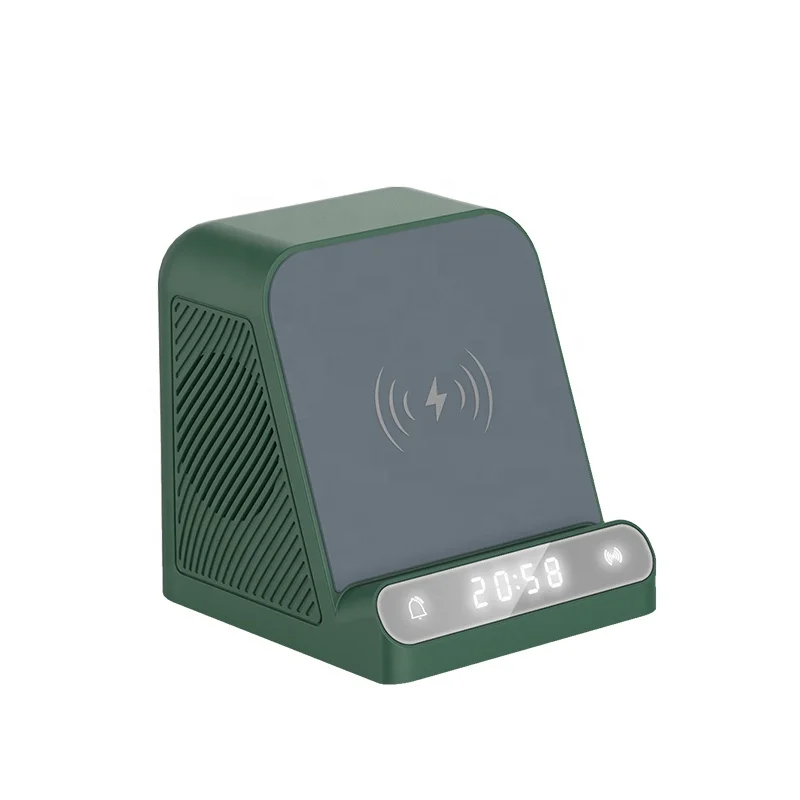 BT-128MX 4 в 1 Многофункциональный беспроводной зарядки динамик с будильником держатель мобильного телефона