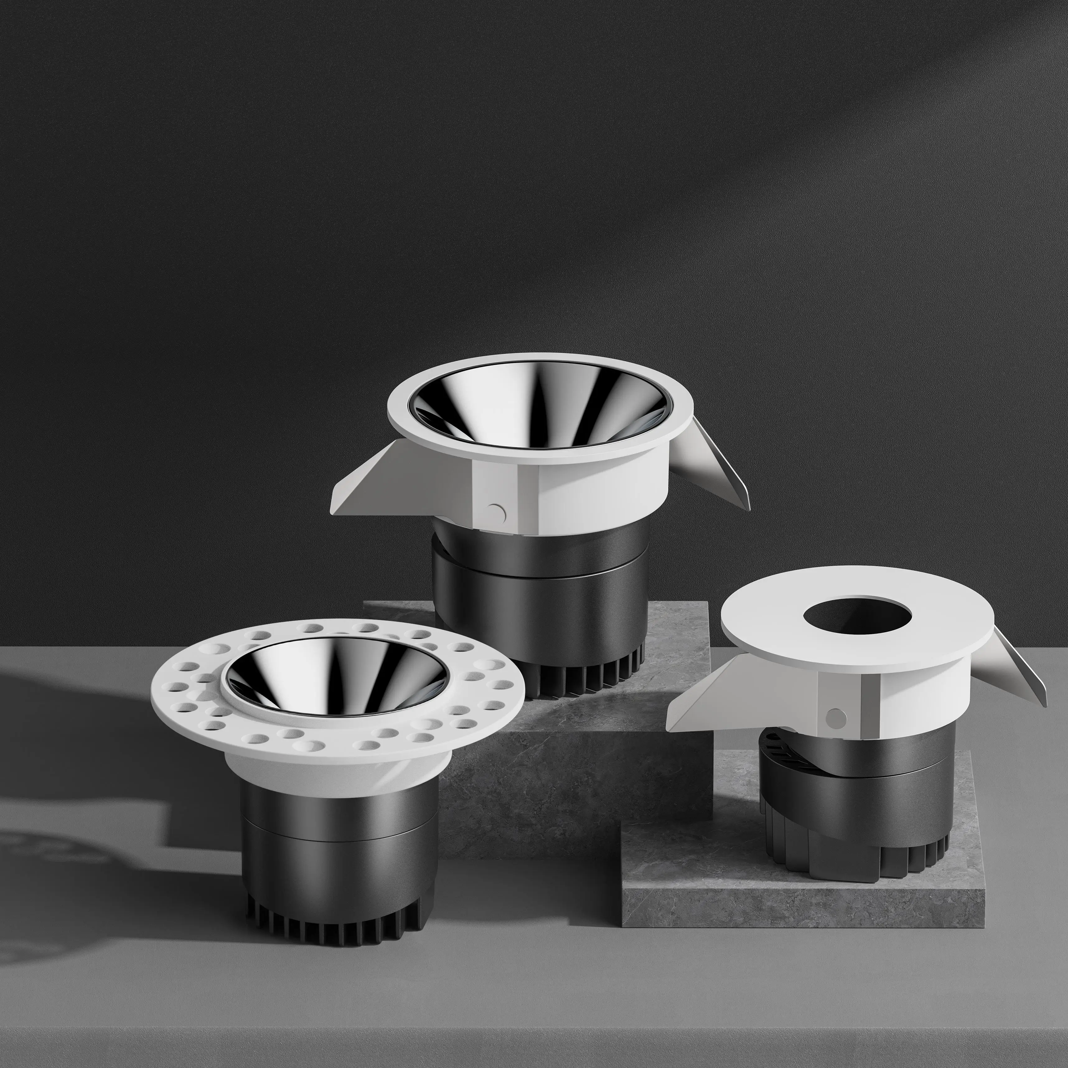 Dimmable SMD Recessed LED Downlight with SKD and CKD