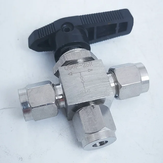 
Stainless Steel High Pressure Double Ferrule Connection Instrument Ball Valve 