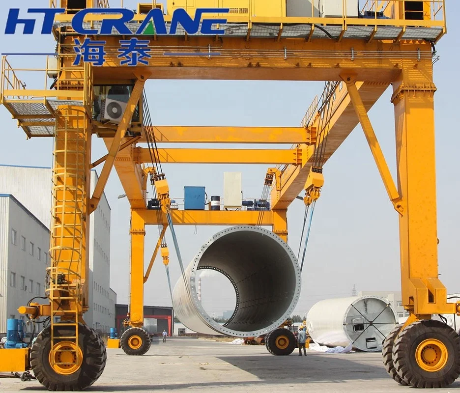 40 ton heavy duty container straddle carrier for sale lifting equipment rubber tyre gantry crane on sale