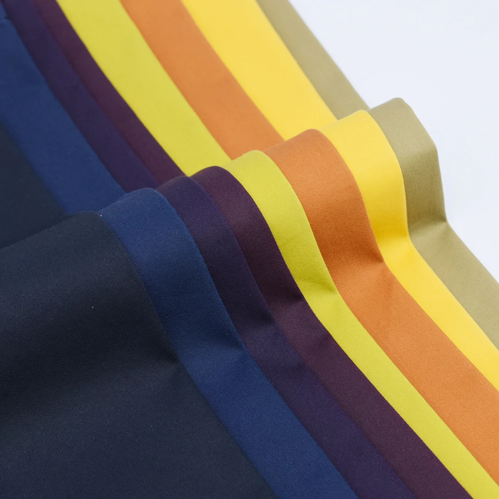 high quality yarn dyed cotton 29% polyester 39% regenerated fiber 29% spandex 3% fabric rolls for garment jacket