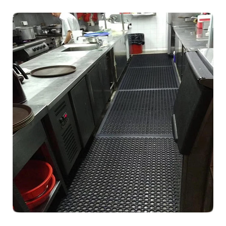 Commercial Grade Grease Resistant Non-Slip Recycle Tyre Floor Mats