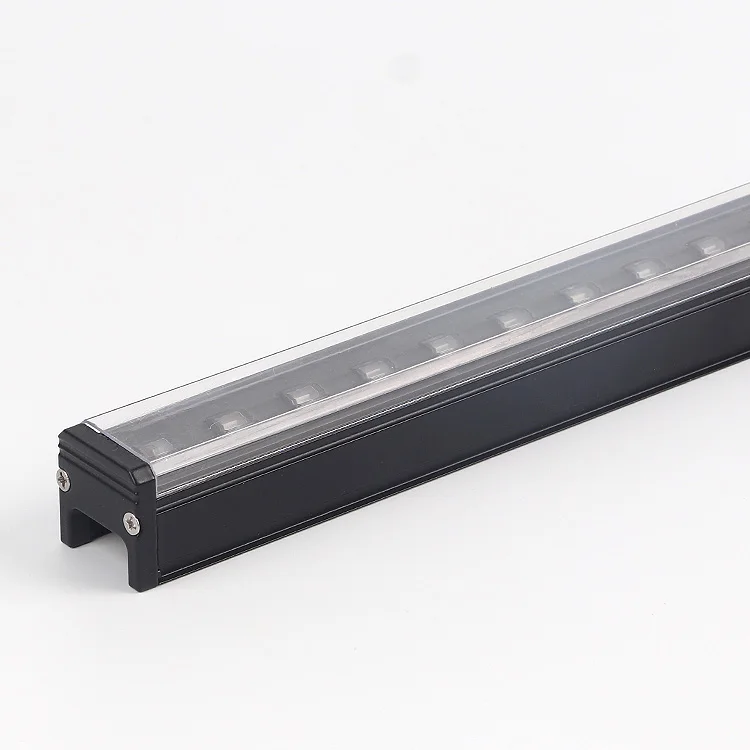 Освещение здания 12 В 24 RGB светодиодная настенная шайба фасадная IP65 алюминиевая наружная линейная подсветка