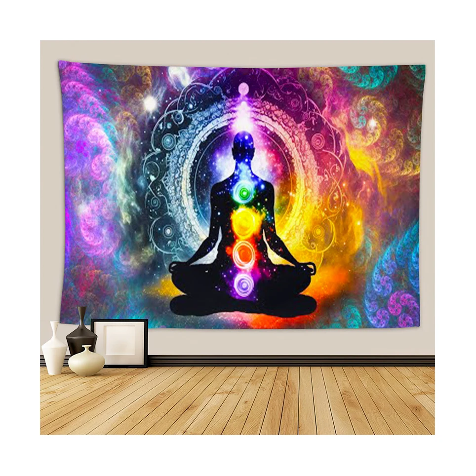 Духовный и психоделический гобелен из полиэстера микрофибры 60*80 дюймов