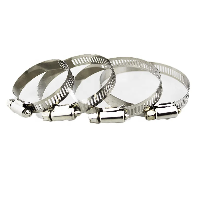 Adjustable Stainless Steel Worm Gear Hose Clamp Large Automotive Radiator Fuel Line Mechanical Heavy Duty Radiator Fuel Line