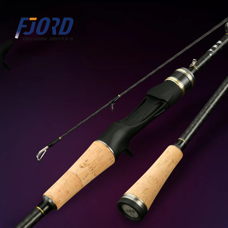 FJORD Fishing Rod Casting Spinnin 1.98m 2.1m 2.4m Fishing Hand Rod Saltwater Fishing Telescopic Rod