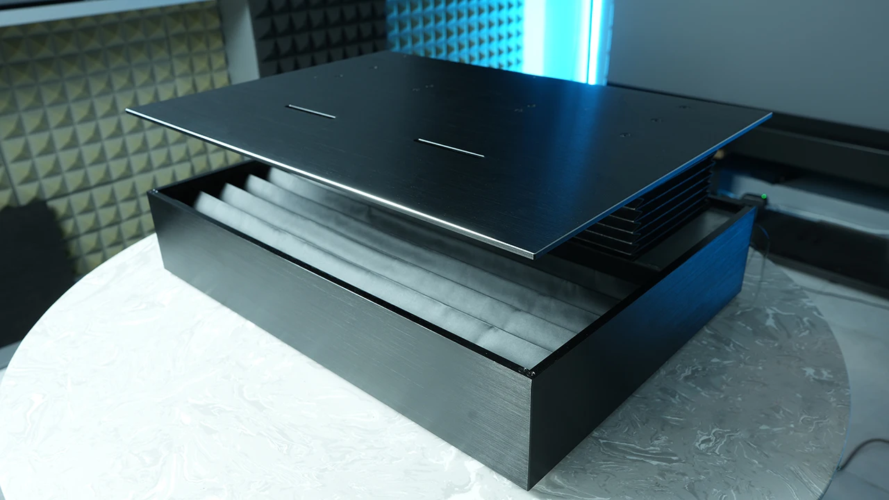 One-Stop Solution Home Theater Motorised Slider Lifting Projector Stand Laser Tv Cabinet Electric Telescopic Platform Projector