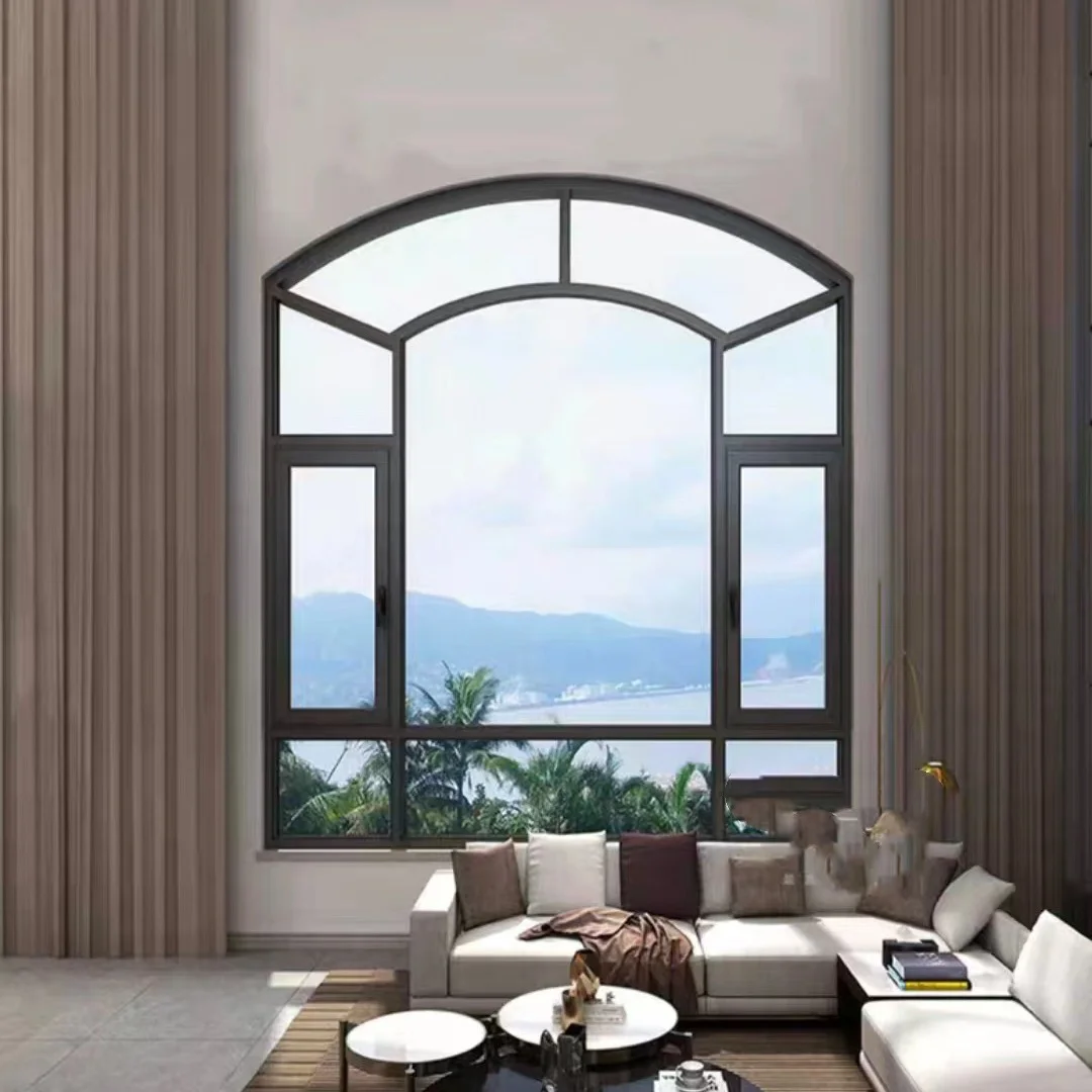Double Glazed Window Aluminium Casement Windows With Screen Inside Tilt And Turn Aluminum Window