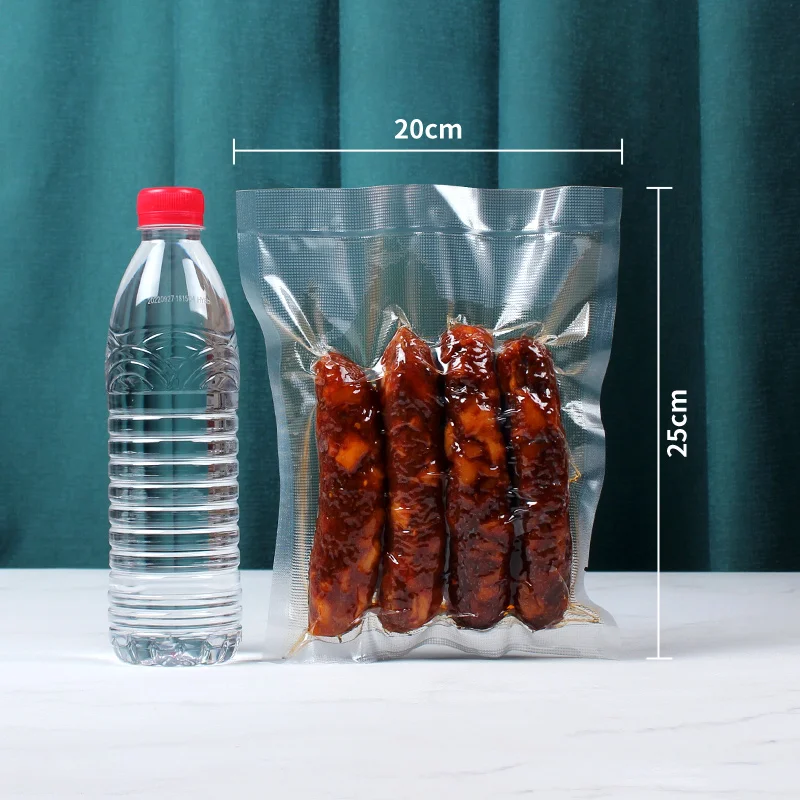 Wholesale Custom Plastic Pouch Packaging Clear Resealable Food Grade Vacuum Seal Bags For Food