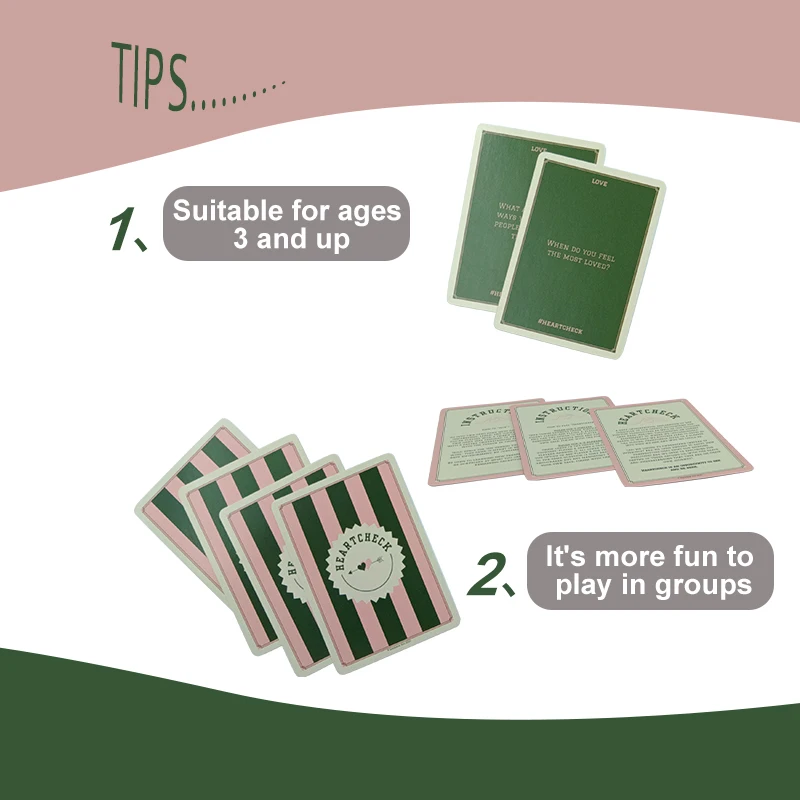 Manufacturer Make Fully Customised Personalized Game Card Question Card With Your Own Design Front And Back And Box Artwork