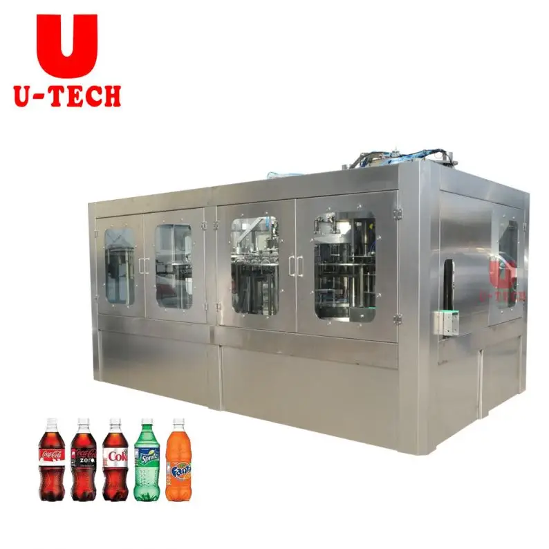 Complete Bottle Carbonated Beverage Commercial Soda Csd Cola Soft Drink Making Filling Bottling Machine Production Line